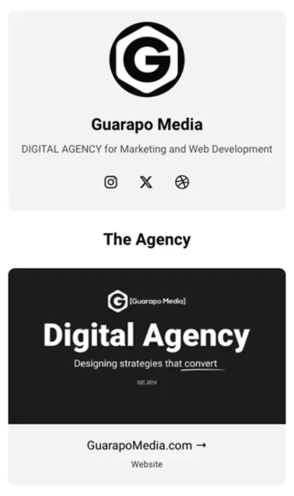 Agency screenshot