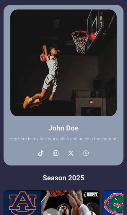 Athlete screenshot